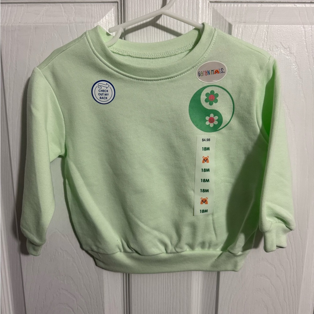 Mint Green Toddler Sweatshirt